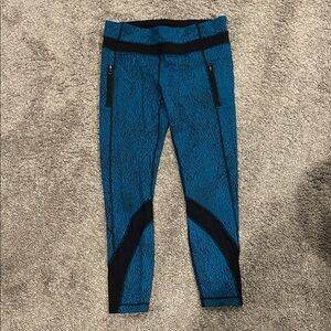 Lululemon Athletica Teal and Black Leggings